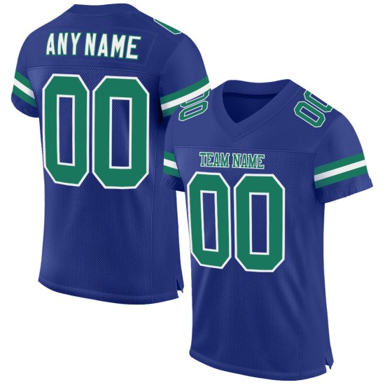 Maillot de football Royal Kelly authentique et personnalisé vert et blanc Maillot de football Royal Kelly authentique et personnalisé vert et blanc