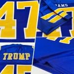 Maillot de football royal personnalisé en maille or-blanc authentique Maillot de football royal personnalisé en maille or-blanc authentique