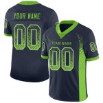 Maillot de football Drift Mesh vert-gris tendance fluo personnalisé bleu marine Maillot de football Drift Mesh vert-gris tendance fluo personnalisé bleu marine