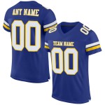Maillot de football Royal Mesh personnalisé authentique blanc-jaune Maillot de football Royal Mesh personnalisé authentique blanc-jaune