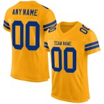 Maillot de football Royal Gold personnalisé en maille authentique Maillot de football Royal Gold personnalisé en maille authentique