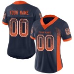 Maillot de football personnalisé Drift Fashion Mesh orange-blanc bleu marine Maillot de football personnalisé Drift Fashion Mesh orange-blanc bleu marine