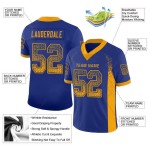 Maillot de football personnalisé Royal Drift Mesh Or-Marine Maillot de football personnalisé Royal Drift Mesh Or-Marine