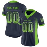 Maillot de football Drift Mesh vert-gris tendance fluo personnalisé bleu marine Maillot de football Drift Mesh vert-gris tendance fluo personnalisé bleu marine