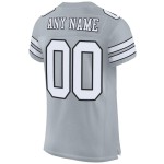 Maillot de football authentique en maille personnalisé blanc-noir argent Maillot de football authentique en maille personnalisé blanc-noir argent